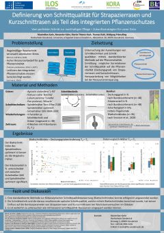 Poster: Definierung von Schnittqualität für Strapazierrasen und Kurzschnittrasen als Teil des Integrierten Pflanzenschutzes
