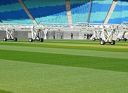 Stadionrasen mit SGL-Belichtungseinheiten