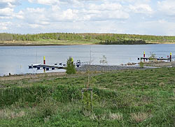 Renaturierung und Boots-Anleger am Zwenkauer See