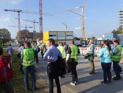 Ankunft an der BUGA-Baustelle Heilbronn.