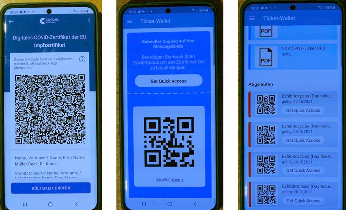 FSB Online-Anmeldung mit digitalem Ticket und digitalem Impfnachweis