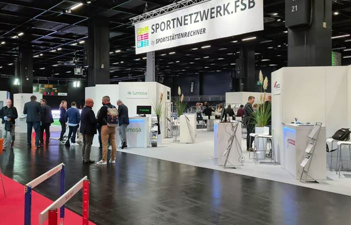 Sportnetzwerk.FSB, ein Gemeinschaftsstand mit 16 Firmen und Verbänden