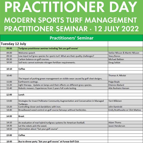 Programm-Übersicht zum Praxistag anlässlich der 14. ITRC Kopenhagen.