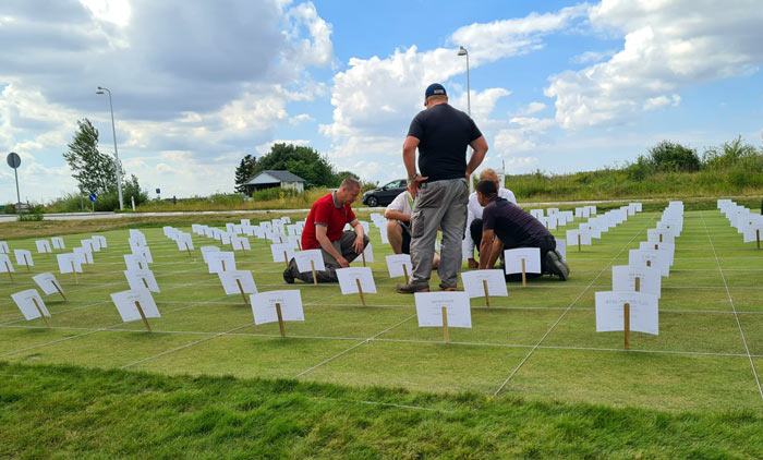 Ein von Sterf gefördertes Forschungsprojekt (Scangreen) auf einem Golfplatz in Dänemark.