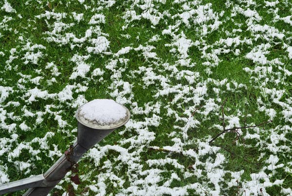 Schneebelag im Februar