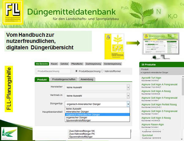 FLL-Düngemitteldatenbank 