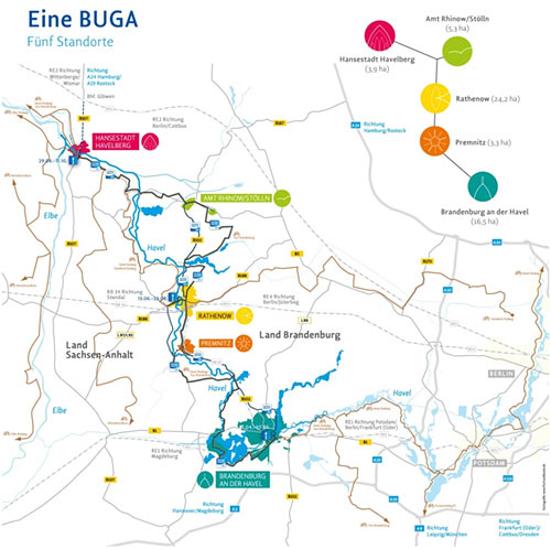 Eine BUGA – fünf Standorte