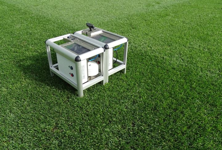 Erfassung der Wachstumsparameter auf dem Stadionrasen