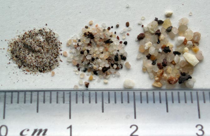 Gemische aus Fein-, Mittel- und Grobsand bilden die Grundlage für belastbare Rasenböden 